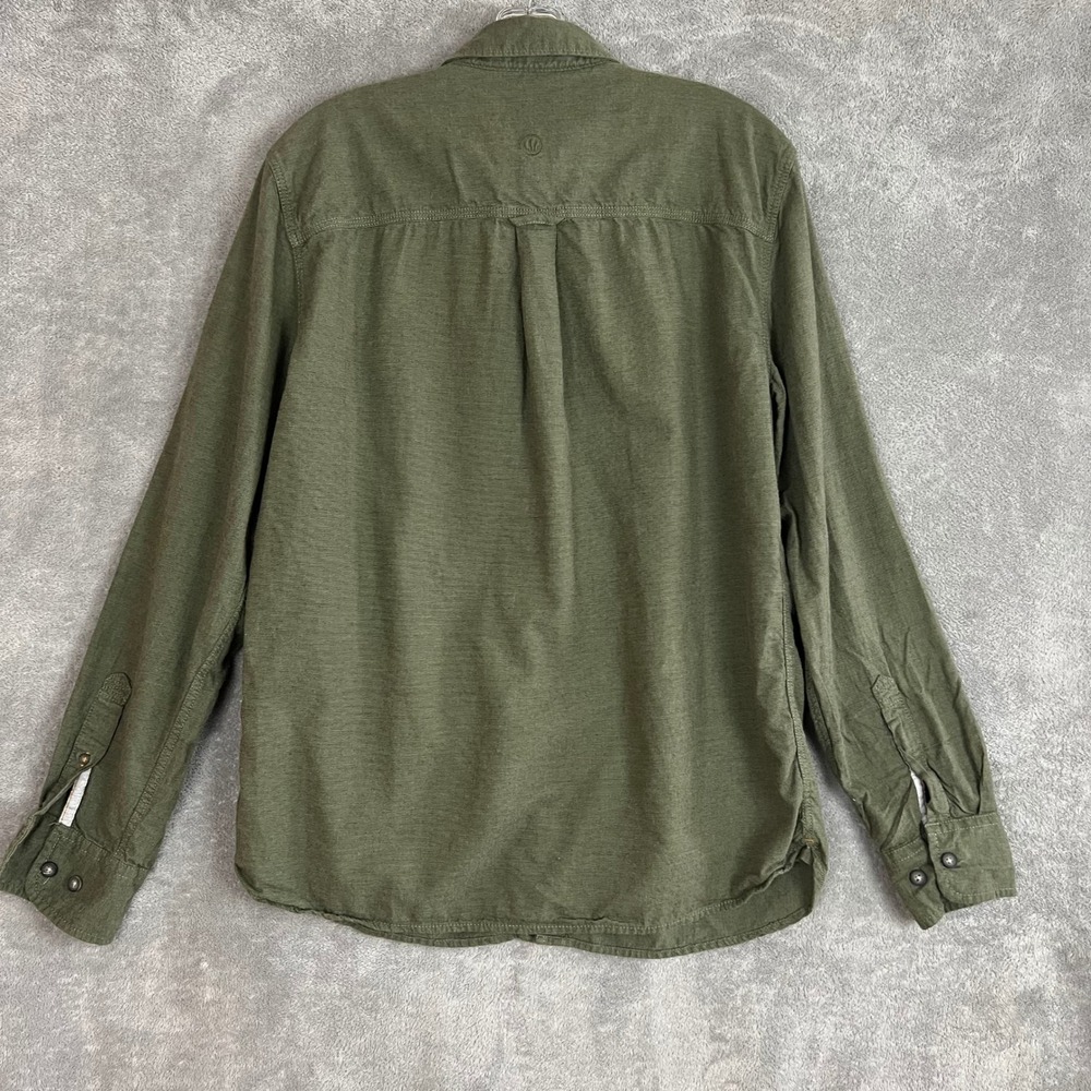 Fatface Long Sleeved Brushed Shirt Mens‎ M Reg Green Flannel Heritage - Picture 5 of 8